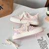 Zapatos de lona transpirables de suela gruesa con dopamina para mujer, novedad de verano 2024, zapatos casuales blancos transpirables que combinan con todo.