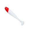 Señuelo de Cabeza Roja Cola Blanca Señuelo Blando 5.5Cm/7Cm/9Cm/12Cm Cola en T Pez Blando Multicolor PVC Señuelo Falso Venta al por Mayor