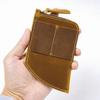 Cartera de bolsillo de Amazon de piel de vaca curvada, bolsa de almacenamiento de efectivo, tarjetero ultrafino, billetera, accesorios de viaje hechos a mano.