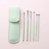 Conjunto de ferramentas para limpeza de ouvidos, limpador de ouvidos, conjunto de ferramentas para limpeza de ouvidos para adultos e crianças, espátula para ouvido, limpador de ouvido doméstico