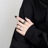 Anillo anual de loto de plata esterlina S925 retro fortuna nacional carpa todo-fósforo pareja viva Anillo Joyería