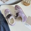 Zapatos Forrest Gump de estilo coreano con doble cordón, cómodos y casuales, primavera 2025, nuevos zapatos blancos de suela suave A9886