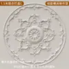 Abajur de PU Estilo Francês Redondo Imitação de Gesso Lâmpada Combinada Piscina Teto Esculpido Decoração Suporte de Lâmpada Mosaico Vazado