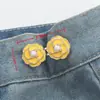 Fivela de Cintura em Formato de Coração Par de Fivelas de Nó Chinês Botão de Metal Sem Costura Sem Pregos Ferramenta de Redução de Cintura para Jeans