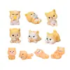 Figura de Perrito Shiba Inu Linda Micro Paisaje Coche Hogar Escritorio Resina Manualidad DIY Decoración Pequeña Halloween