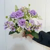 Flores Artificiales de Milán para Bodas, Flores de Exportación, Flores Falsas para Bodas al por Mayor, Decoración de Muebles y Hoteles, Ramos Transfronterizos