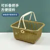 Cesta de Armazenamento Mini Fofa para Mesa Organizador de Material Escolar Estudante Caixa de Armazenamento Cesta de Armazenamento Portátil Loja de Dois Reais Loja de Departamento Atacado