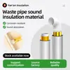 Algodão Isolante Acústico para Tubo de Esgoto Transfronteiriço, Placa Damping Dourada para Banheiro, Algodão Absorvente de Som para Construção com Amortecimento de Choque, Algodão Isolante Acústico Autoadesivo com Folha de Alumínio