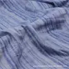Tejido de mezclilla lavado con estampado de rayas simples para ropa, vestidos y bolsos