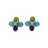 Pendientes de Aleación de Cobre para Mujer con Estilo Retro Francés, Diseño de Nicho, Temperamento Elegante de Gama Alta, Transmisión en Vivo Transfronteriza de Segunda Mano
