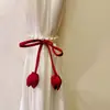 Novos Prendedores de Cortina com Fechos Magnéticos de Pérola, Cordas Prendedoras de Cortina Voil Tulipa, Acessórios Criativos para Decoração de Cortinas, Cordas para Recolher Cortinas