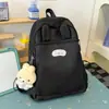Nova mochila color block para estudantes com orelhas de coelho fofas, mochila escolar de alta aparência de desenho animado para meninas, mochila leve transfronteiriça para atividades ao ar livre