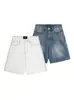 Shorts de Mezclilla Estilo Old Money Disfrazados para Hombre, Pantalones Casuales Sueltos Rectos de Cinco Puntos de Verano