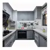 Guangzhou Gabinete Personalização Carvalho Vermelho Madeira Maciça Gabinete Integrado Personalização Armário de Cozinha Americano Exportação de Armários de Cozinha Personalização de Casa Inteira