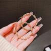 Pendientes de estilo coreano, sencillos y elegantes, con diseño retorcido, para mujer, de alta calidad y a la moda, al por mayor.