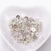 Peça de Roda 18K com Preservação de Cor Contas Espaçadoras Banhadas a Ouro Contas Soltas Acessórios para Pulseira DIY Pulseira Colar Conta de Roda Plana Joalheria