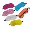 Fábrica de antifaz desechable de poliéster blackout para dormir de hotel en stock al por mayor color para viajes aéreos juego antifaz