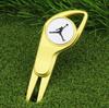 Nuevos suministros de golf, horquilla Guoling, herramienta para divot de golf, horquilla de bola de metal multifuncional/marcador de bola/marcador