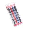 Juego de 4 Rotuladores Finos de Doble Punta, Combinación de Marcadores Negro, Rojo y Azul, Venta al por Mayor en Yiwu