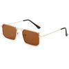 Gafas de sol con montura cuadrada de metal, Protección solar, Protección UV, Gafas de sol de alta gama para conducir, Gafas de sol de moda y tendencia