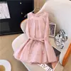 Blusa Rosa de Gola Halter Sem Mangas com Gravata Borboleta, Estilo Suave de Verão, Inspirada na Moda Francesa, Deslumbrante Top Babydoll Tomara que Caia para Mulheres