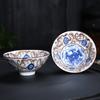 Xícara de Chá de Cerâmica Xícara Bogum Cor Sob Esmalte Porcelana Azul e Branca Xícara para Degustação de Chá Jogo de Chá Kung Fu Xícara Mestra Wan Hua Cai Xícara para Casa