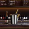 Balde de Gelo Espessado de Aço Inoxidável Ktv Bar Suprimentos Balde de Champanhe Balde de Gelo Comercial Balde Criativo para Cerveja Vinho Tinto