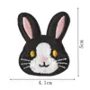 Patches Bordados de Coelho Macios e Fofos Estilo Japonês, Patches de Emblema Adoráveis com Laço, Patches para Customização de Roupas Femininas