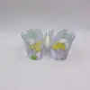 Nueva taza de enjuague bucal transparente no frágil para niños, taza de beber linda de dibujos animados, taza de cepillo portátil de viaje, venta al por mayor