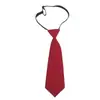 Blusa de corbata estudiante pequeños hombres y mujeres ins color liso vino tinto moda personalidad rojo grande con jk corbata de lazo negra