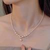 Pulseira de Pérola de Calcedônia Rosa Imitação Estilo Luxo Acessível Feminino Conjunto de Joias Versátil Colar Anel Brincos Conjunto Decorativo Lote