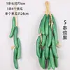 Modelo de Atrezo Colgante de Cuerda de Verduras Simulación Granos Maíz Chile Rojo Colgante Adorno Colgante de Casa de Campo Decoración