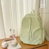 Mochila Pequena Estilo Coreano Ins Doce para Meninas, Nova de Verão, Cor Lisa de Alta Qualidade, Versátil, Leve, para Alunos do Ensino Fundamental e Médio