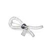 Live Supply personalizado micro-incrustado zircão ouro e prata duas cores zíper pino moda masculina e feminina anti-corrida broche