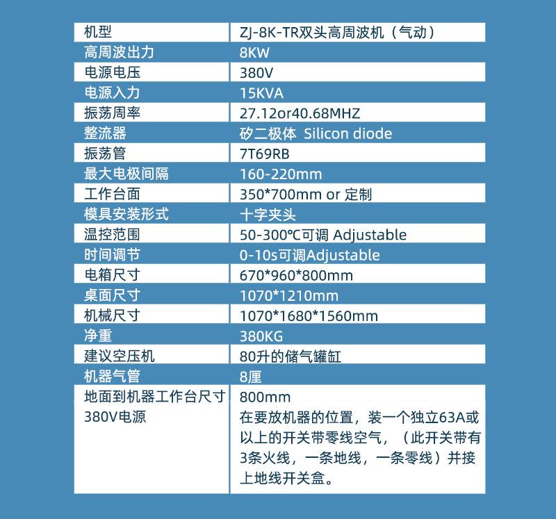8kw 参数表