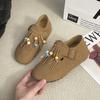 Sapatos Femininos Birkenstock Outono 2025 Novos Sapatos Slip-On com Franjas Sapatos Feios Birkenstock Abrangentes Sapatos Gorro