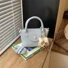 Bolsa de Viaje de Moda 2026 con Patrón de Lichi, Bolso Cruzado Estilo Coreano, Bolso Cuadrado Pequeño de Moda de Verano, Modelo Nuevo Versátil Súper Popular