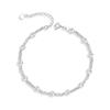 Plata Quebrada Original Varios Brazalete de Plata de Ley 925 de Dos Piezas para Mujer Lujo Ligero Sensación de Gama Alta Brazalete de Perla Shijia Brazalete Gomasa de Ins