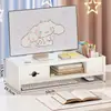 Suporte para monitor de computador, suporte para tela de computador de mesa, suporte de exibição para mesa de sala de jogos, mesa de escritório