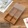 Caja de Empaque Crujiente de Yema de Huevo de Pastel de Luna 80g 4 Granos 6 Granos Papel Kraft Vintage Cubierta Pastel Crujiente de Copos de Nieve Fruta Deshidratada Caja de Cartón para Regalo Hecho a Mano