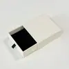 En Stock Entrega Rápida Papel Texturizado Blanco Tapa Desplegable Superior Caja de Regalo Empaque para Joyería Anillo Arete Collar Accesorios