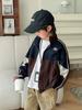 Chaqueta Casual de Bloques de Color para Niños Estilo Coreano Ropa Infantil Cárdigan 2026 Otoño Ropa Exterior de Moda para Niños