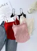 Camisola Sexy de Espalda Descubierta para Chicas Calientes con Almohadilla en el Pecho para Mujer Diseño de Verano Ajustado Adelgazante Ropa Exterior Hermoso Top de Espalda