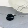 Explosões Atacado Pedra Natural Colar Amor jade pêssego coração formato de coração cristal corrente clavícula amantes amor presente de aniversário