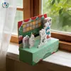 Venta al por mayor del fabricante Bloc de notas adhesivas 3D, Notas adhesivas creativas de conejo de dibujos animados para estudiantes, Notas adhesivas personalizadas del fabricante