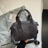 Bolsa Multifuncional de Nailon Color Macarrón, Bolso Retro Portátil de Hombro Cruzado Moderno y Versátil, Bolso para Teléfono Móvil y Llaves