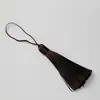 Borla de Oreja Gruesa de 8 cm Poliéster Marcador de Libros de Ropa de Gama Alta Accesorios de Talla en Madera Oreja Nudo Chino Colgante Borla Oreja