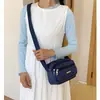 Nova Bolsa Quadrada Pequena com Zíper Multicamadas de Diamante 2025, Moda, Simples e Versátil Bolsa de Ombro Pequena Casual, Bolsa de Tecido Popular Transfronteiriça