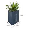 Jardinera de flores de acero inoxidable para exteriores, combinación de jardinera de hierro forjado, macetero municipal, departamento de ventas, jardinera comercial de hierro forjado, valla