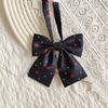 Collar flor uniforme escolar JK lazo estilo universitario japonés coreano forma de corazón moño de boxeador fábrica en stock mayoreo